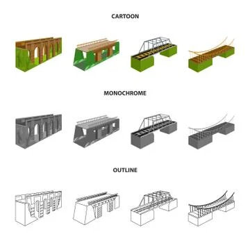 Isolated object of connection and design icon. Set of connection and side stock Stock Illustration