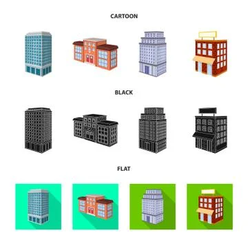 Isolated object of construction and building sign. Collection of construction 스톡 일러스트