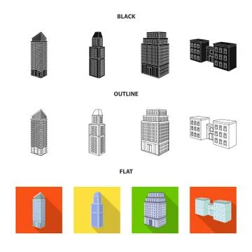 Isolated object of construction and building sign. Collection of construction 스톡 일러스트