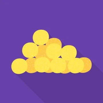 Isolated object of corn and flake logo. Set of corn and snack vector icon for Stockillustratie