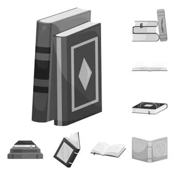 Isolated object of education and source logo. Set of education and information イラスト素材