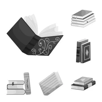 Isolated object of education and source logo. Collection of education and Stock Illustration