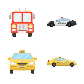 Isolated object of engine and truck logo. Set of engine and vehicle vector icon 스톡 일러스트