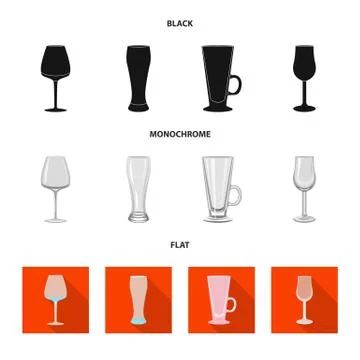 Isolated object of form and celebration symbol. Set of form and volume stock Stock Illustration