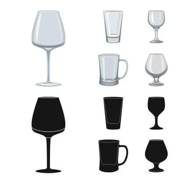 Isolated object of form and celebration logo. Collection of form and volume Illustration