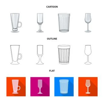 Isolated object of form and celebration icon. Set of form and volume stock Stock Illustration