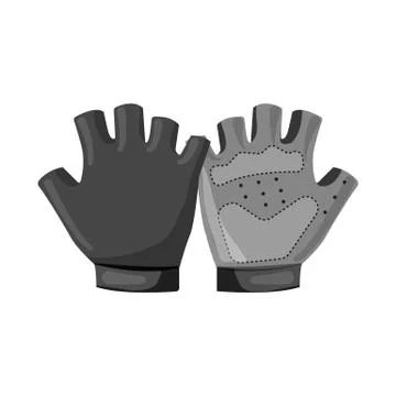 Isolated object of glove and winter symbol. Collection of glove and equipment Stock Illustration