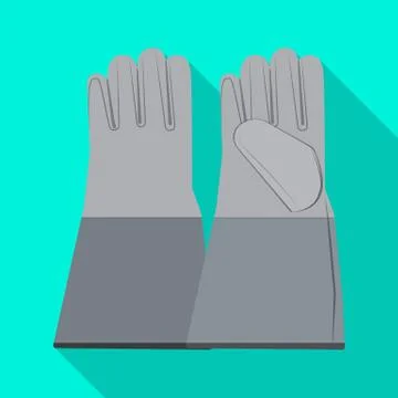 Isolated object of glove and winter symbol. Set of glove and equipment stock Stock Illustration