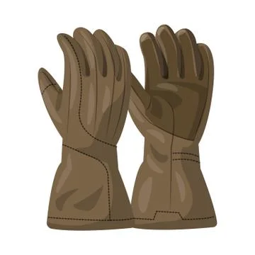 Isolated object of glove and winter symbol. Collection of glove and equipment Stock Illustration