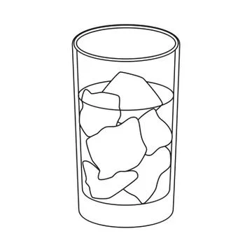 Isolated object of ice and glass icon. Collection of ice and crystal stock Stock Illustration