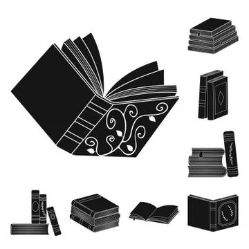 Isolated object of illustration and information logo. Collection of illustration Stock Illustration