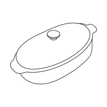 Isolated object of kitchen and cook sign. Collection of kitchen and appliance Illustrazione stock