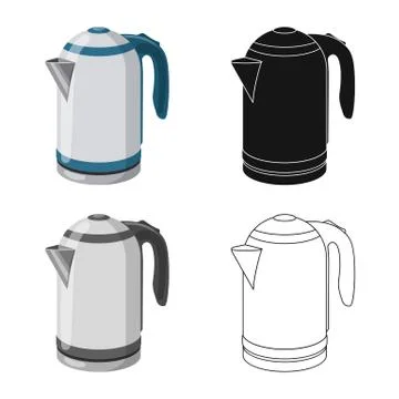 Isolated object of kitchen and cook symbol. Collection of kitchen and appliance Stock Illustration