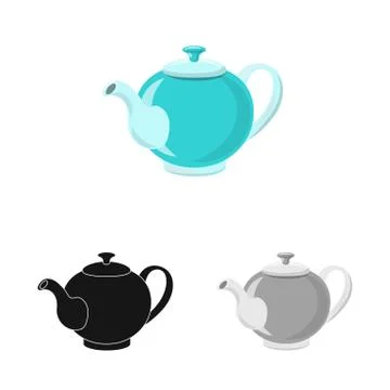 Isolated object of kitchen and cook icon. Set of kitchen and appliance stock Illustrazione stock