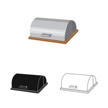Isolated object of kitchen and cook icon. Collection of kitchen and appliance Stock Illustration