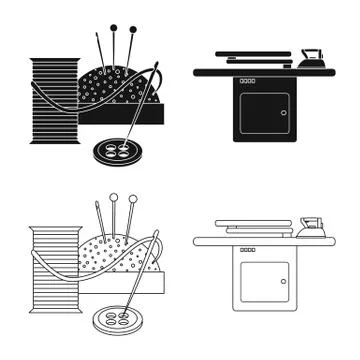 Isolated object of laundry and clean symbol. Set of laundry and clothes vector Stock Illustration