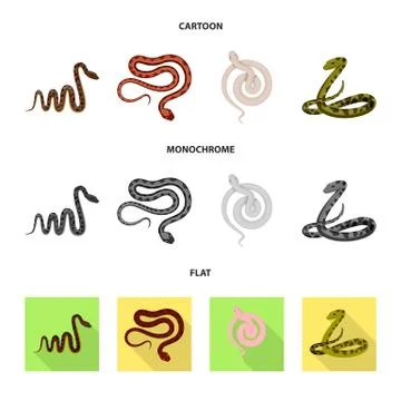 Isolated object of mammal and danger symbol. Set of mammal and medicine vector Illustrazione stock