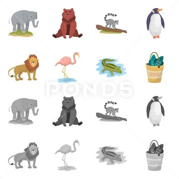 Isolated object of nature and fun icon. Collection of nature and entertainment Stock Illustration