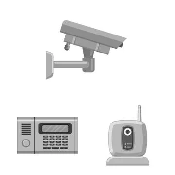 Isolated object of office and house icon. Set of office and system vector icon Stock Illustration