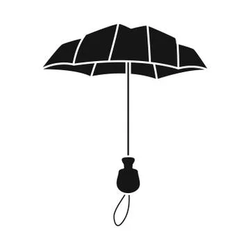Isolated object of parasol and coverage symbol. Collection of parasol and Illustrazione stock