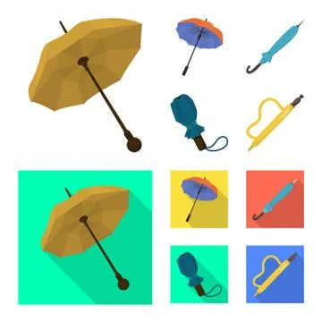 Isolated object of protection and closed icon. Collection of protection and Stock Illustration