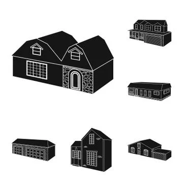 Isolated object of renovation and infrastructure icon. Collection of renovation Stock Illustration