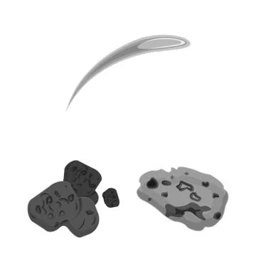 Isolated object of shooting and fire icon. Set of shooting and asteroid vector Illustrazione stock