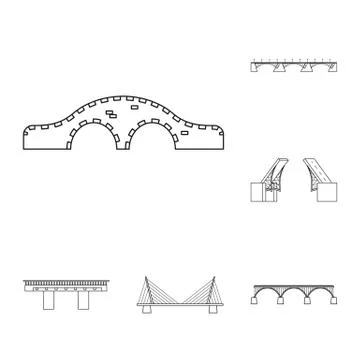 Isolated object of sight and connection logo. Set of sight and construct stock Stock Illustration