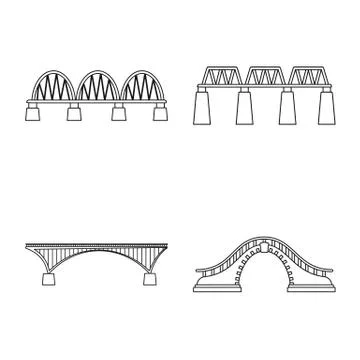 Isolated object of sight and connection icon. Set of sight and construct vector Illustrazione stock