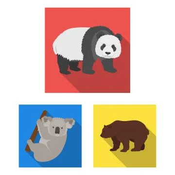Isolated object of sleep  and brown  icon. Collection of sleep  and animal  s Stock Illustration