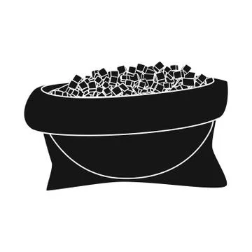 Isolated object of sugarcane and cane logo. Set of sugarcane and field vector Illustrazione stock