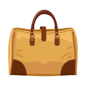 Isolated object of suitcase and baggage icon. Collection of suitcase and journey Stock Illustration