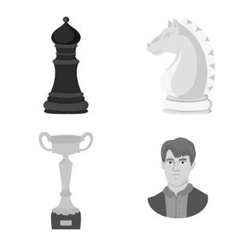 Isolated object of tactical and play symbol. Collection of tactical and thin Stock Illustration