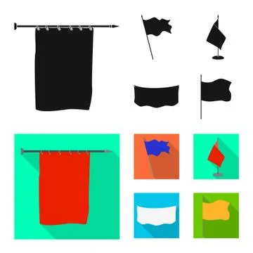 Isolated object of texture and presentation logo. Collection of texture and Stockillustratie