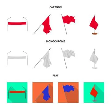 Isolated object of texture and presentation sign. Collection of texture and 스톡 일러스트