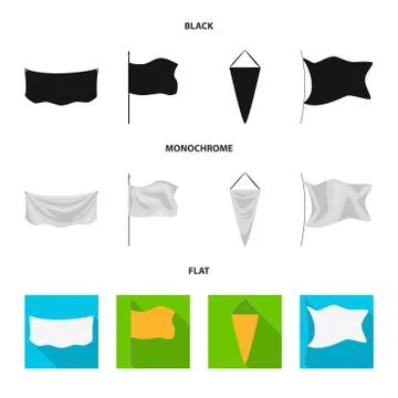 Isolated object of texture and presentation symbol. Collection of texture and Stock Illustration