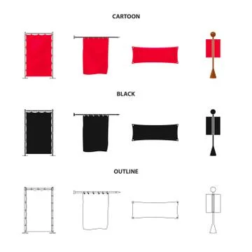 Isolated object of texture and presentation logo. Collection of texture and Stock Illustration