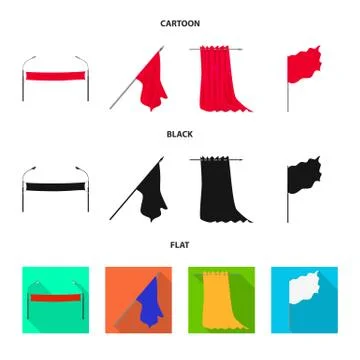 Isolated object of texture and presentation sign. Collection of texture and Illustrazione stock