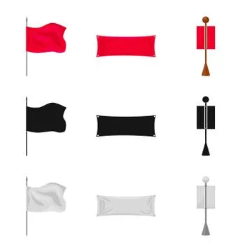 Isolated object of texture and presentation symbol. Collection of texture and Illustrazione stock