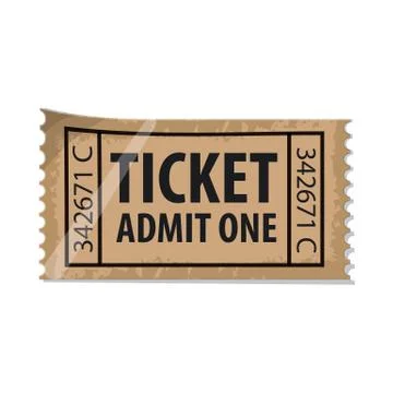 Isolated object of ticket and admission symbol. Collection of ticket and event Stock Illustration