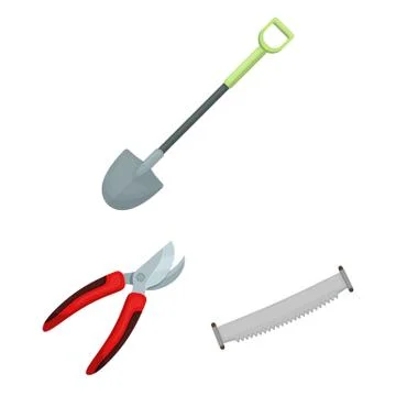Isolated object of tool and construction icon. Collection of tool and carpentry Stock Illustration