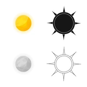 Isolated object of weather and climate symbol. Set of weather and cloud stock 스톡 일러스트