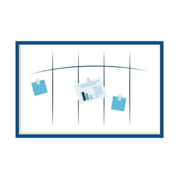 Isolated office board vector design Stock Illustration