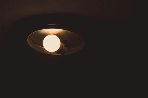 Isolated old bulb light Stock Photos