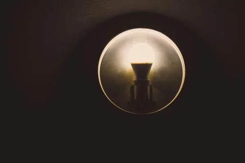 Isolated old bulb light Stock Photos