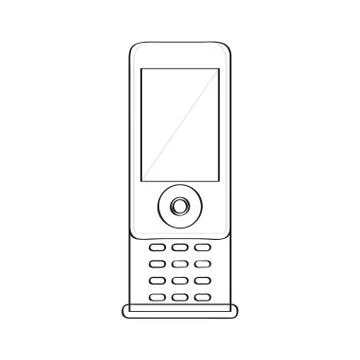 Isolated old cellphone icon Stock Illustration