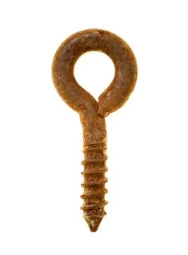Isolated old forelock key Stock Photos