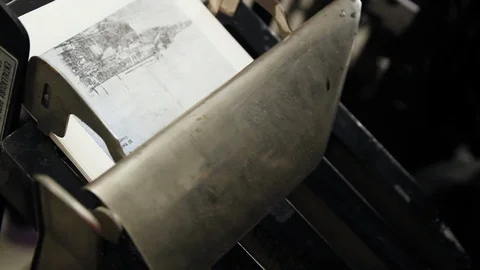 Isolated old printing press Stock Footage 89163947