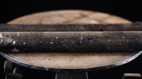Isolated old printing press Stock Footage 90319905