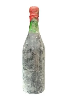 Isolated old red wine Stock Photos